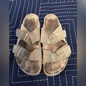Birkenstock Arizona suede soft footbed sandals size 39